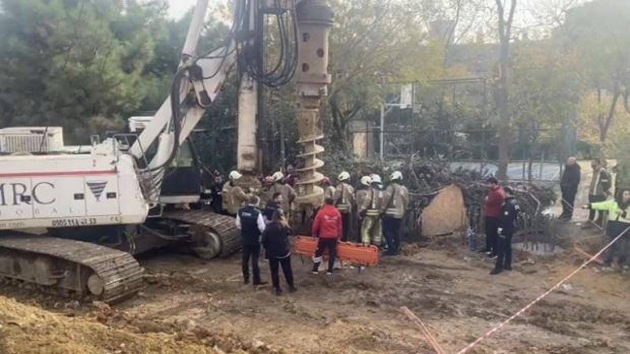 Kadıköy'deki şantiyede bir işçi kuyuya düştü