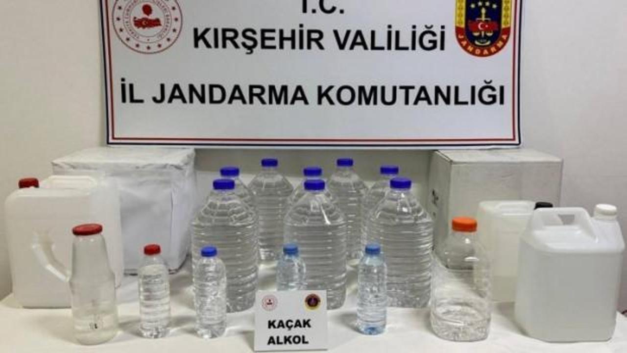 Kırşehir’de kaçak alkol operasyonu: 62 litre kaçak alkol ele geçirildi