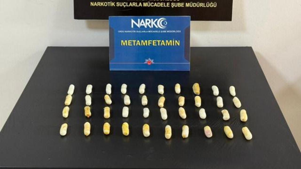 Midesinden 40 kapsül halinde 407 gram uyuşturucu çıktı
