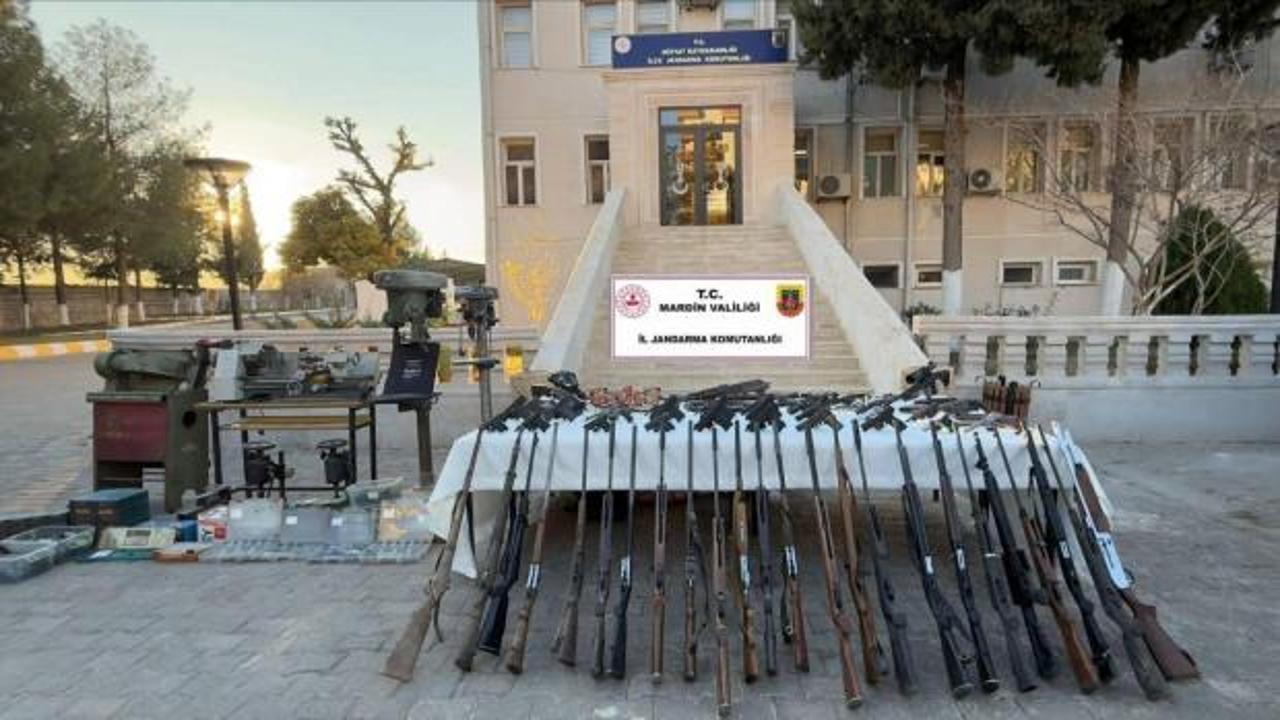 Yasa dışı imalathanede çok sayıda silah ele geçirildi: 1 tutuklama