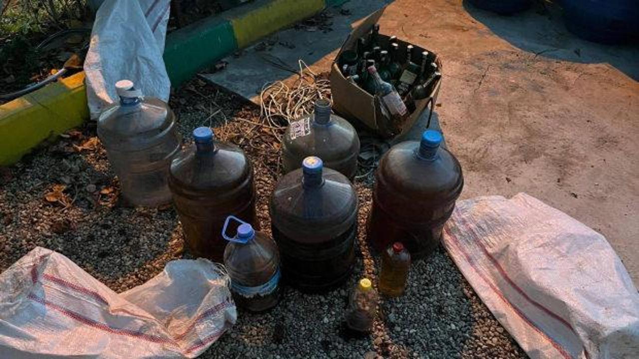 Aydın'da 6 ton sahte alkol ele ge&ccedil;irildi