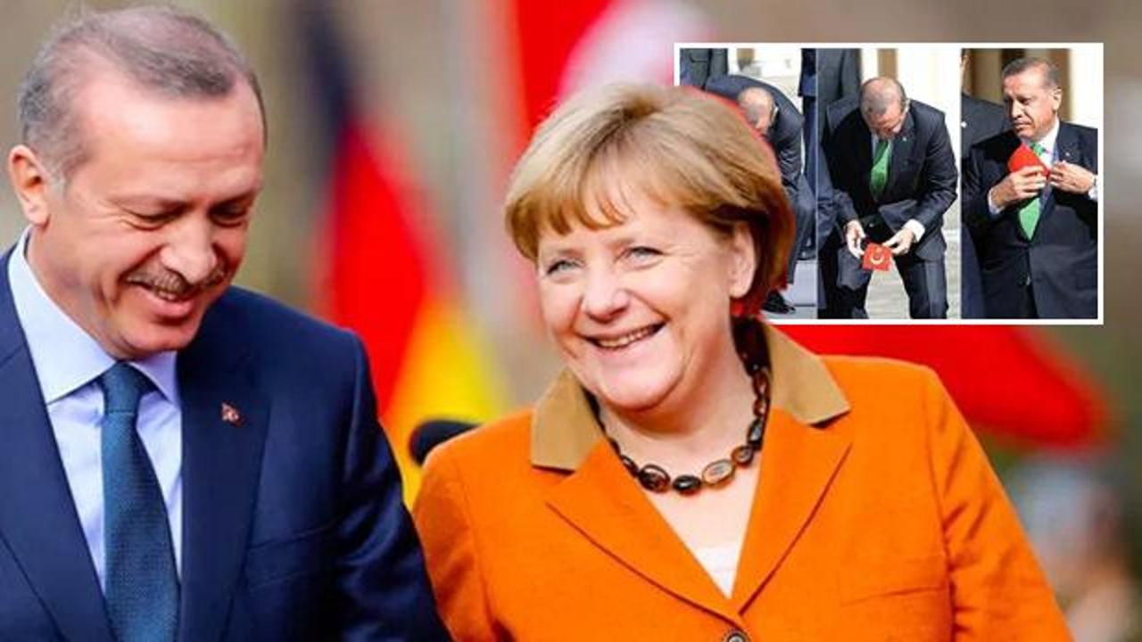 Erdoğan, Merkel'le bayrak anısını anlattı: Şaşkın şaşkın bana bakıp gülmeye başladı
