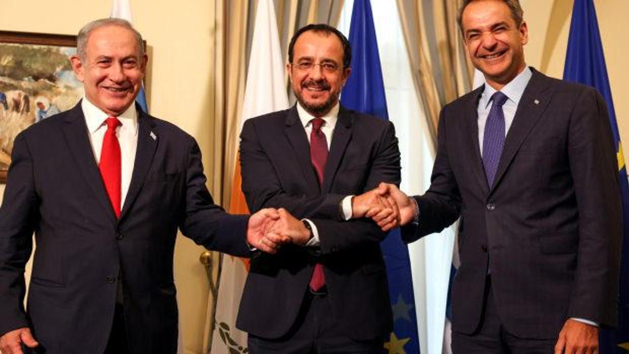 İsrail Yunanistan ve GKRY'den Doğu Akdeniz hamlesi! Ortak askeri güç iddiası