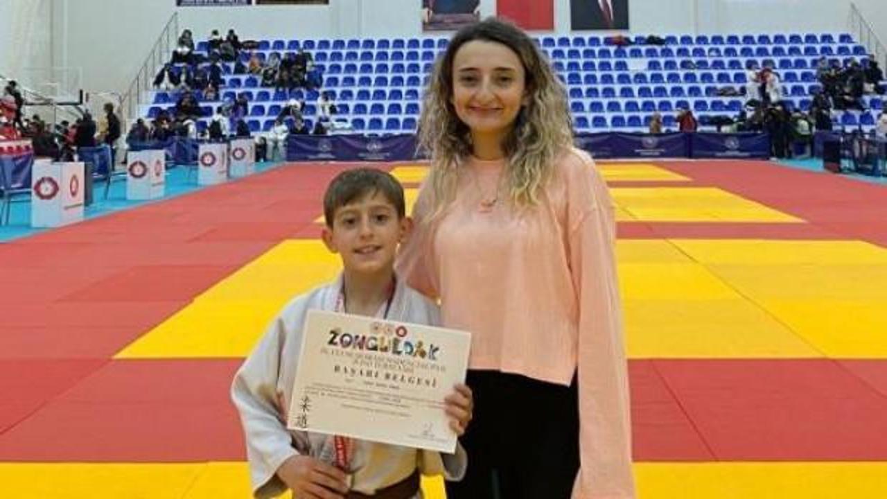 K&uuml;tahyalı minik judocudan bronz madalya