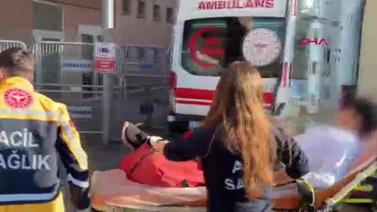 Okul bah&ccedil;esinin &ccedil;itinden atlarken bacağına demir saplandı