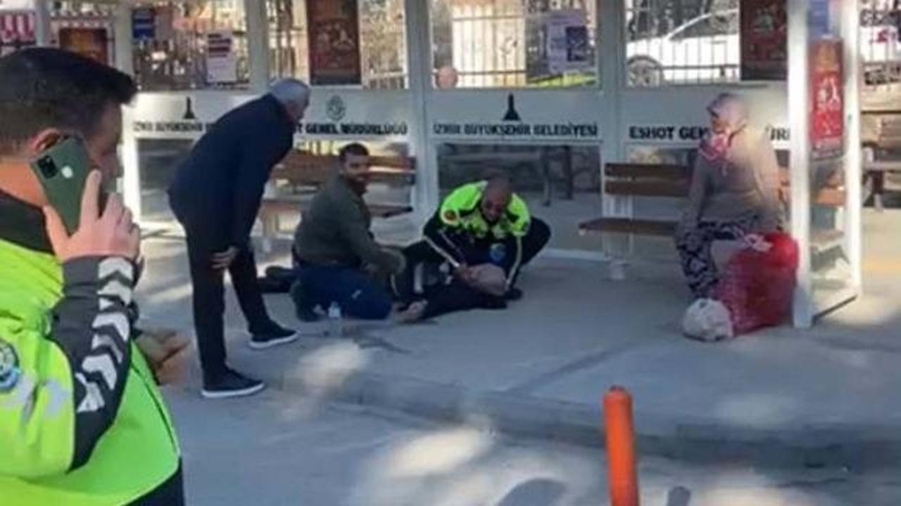 Polisin ilk yardım m&uuml;dahalesi hayat kurtardı