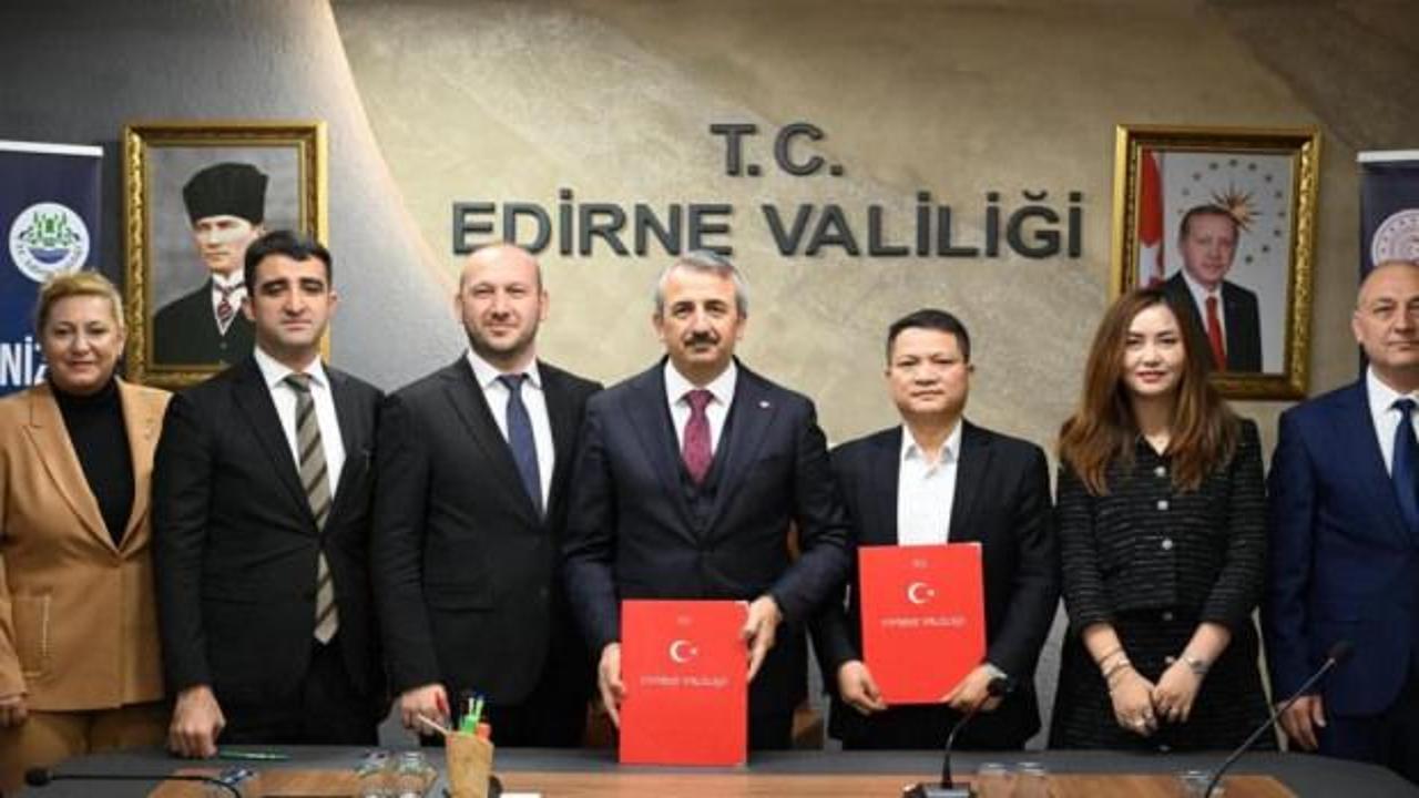 &Ccedil;inli firma Edirne'de bin 660 kişiye istihdam sağlayacak