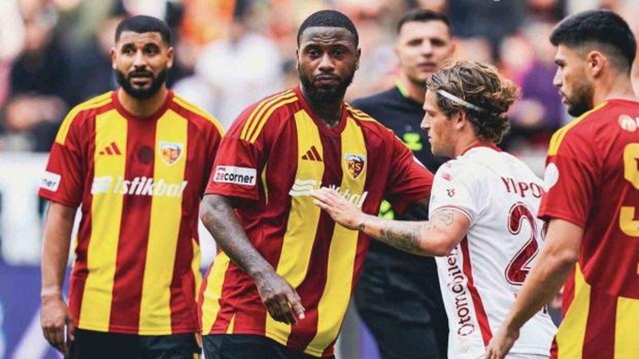 Kayserispor, S&uuml;per Lig'de en fazla kart kart g&ouml;ren 3. takım oldu