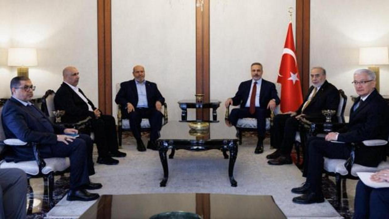 Son dakika: Bakan Fidan Ankara'da Hamas heyetiyle g&ouml;r&uuml;şt&uuml;