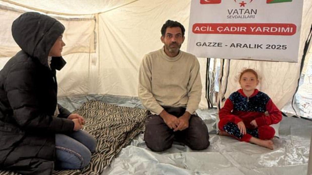 Vatan Sevdalıları Vakfı&rsquo;ndan Gazze&rsquo;ye insani yardım: 100 &ccedil;adır kuruldu