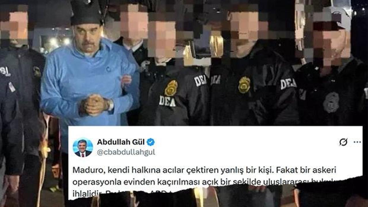 Abdullah G&uuml;l&rsquo;den ikircikli tavır... ABD&rsquo;nin ka&ccedil;ırdığı Maduro&rsquo;yu eleştirdi