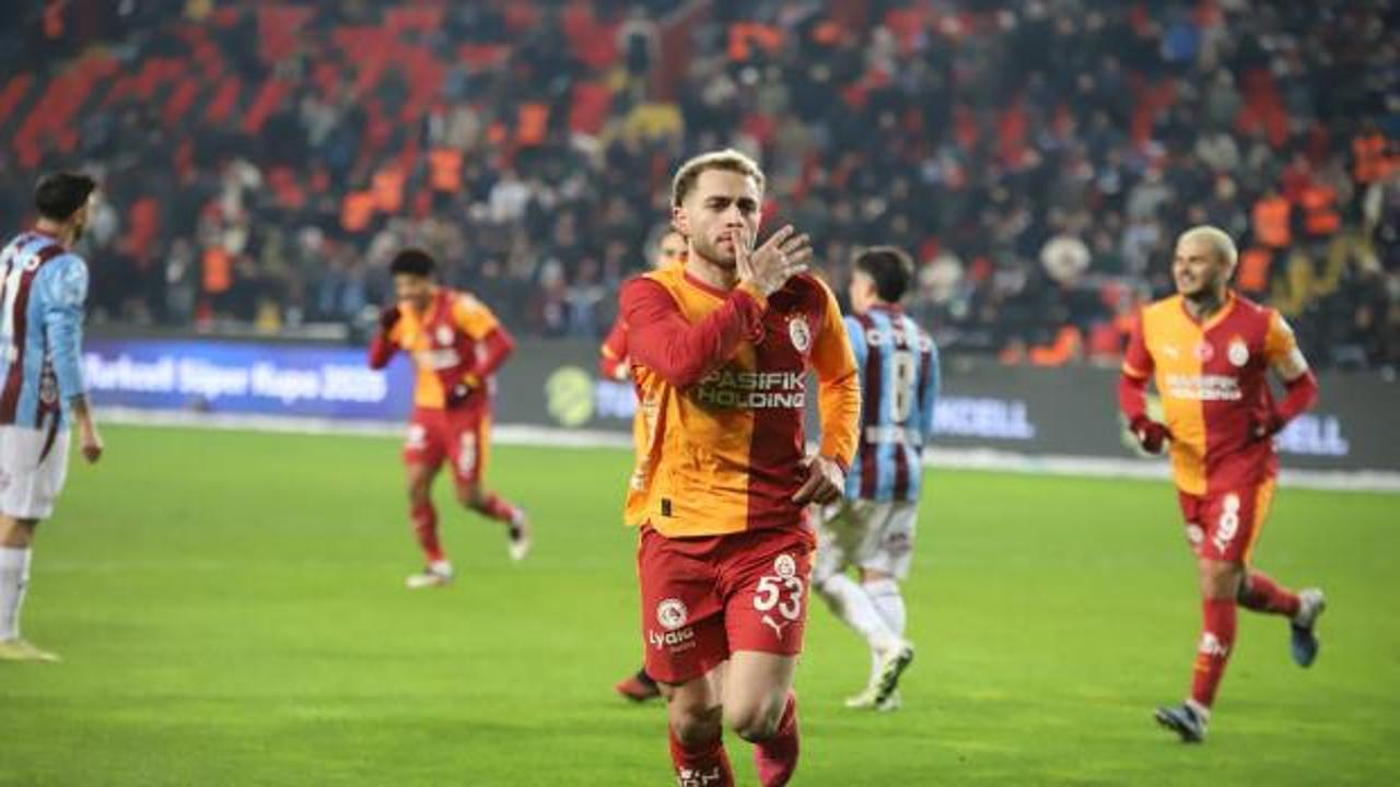 Trabzonspor'a gol olup yağdılar! Galatasaray, Süper Kupa'da finalde