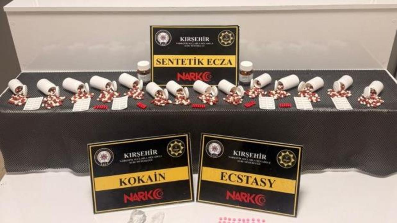 Kırşehir'de uyuşturucu operasyonunda 3 tutuklama