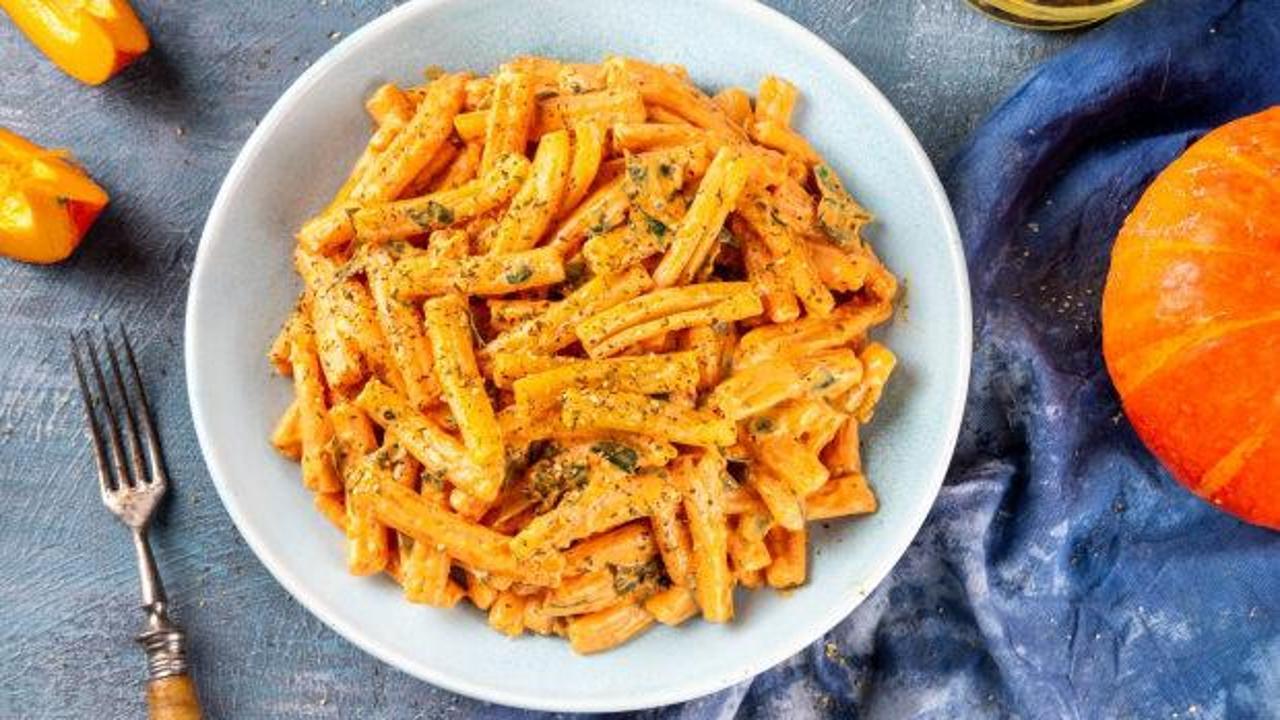 Kışa uygun pratik tarif: Balkabağı soslu makarna