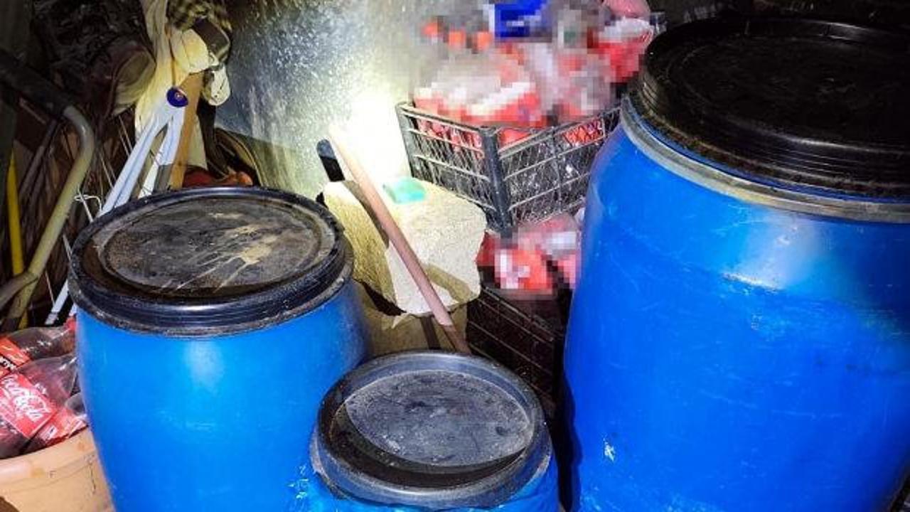 Tekirdağ'da 665 litre sahte içki ele geçirildi