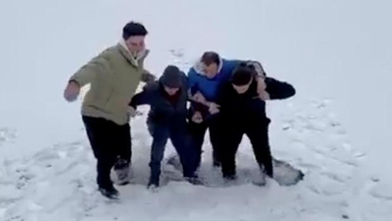 Trabzon'da göl üzerindeki tehlikeli oyun kötü bitti