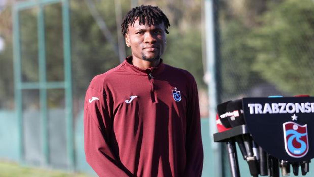 Trabzon'un yeni transferi: Ülkemdeki insanlara yardım etmeyi seviyorum