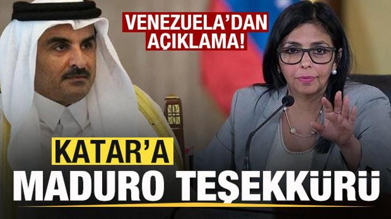 Son dakika: Katar'a 'Maduro' teşekkürü!