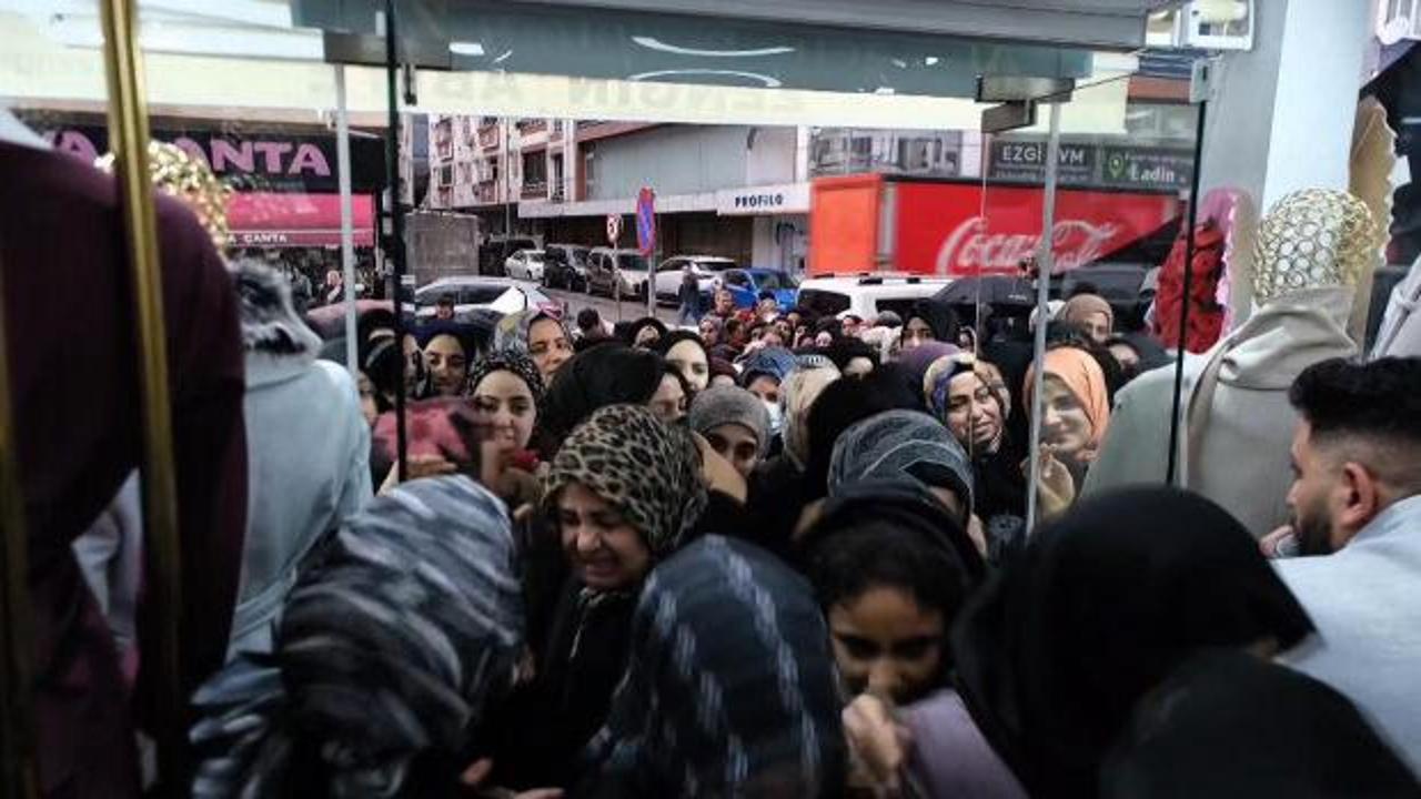 Yarı fiyat kampanyası izdihama yol açtı