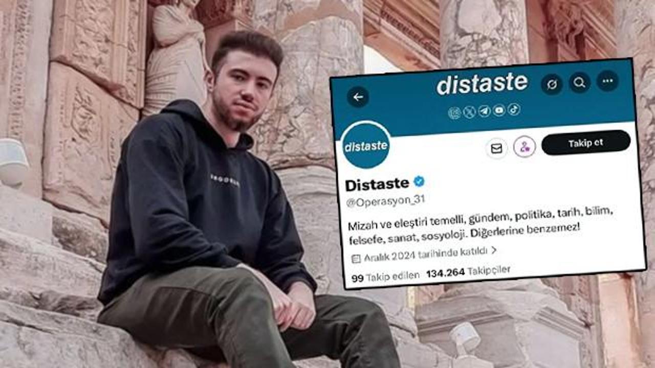 Distaste sayfası y&ouml;neticisi Fahrettin G&ouml;kberk Akbulut g&ouml;zaltında