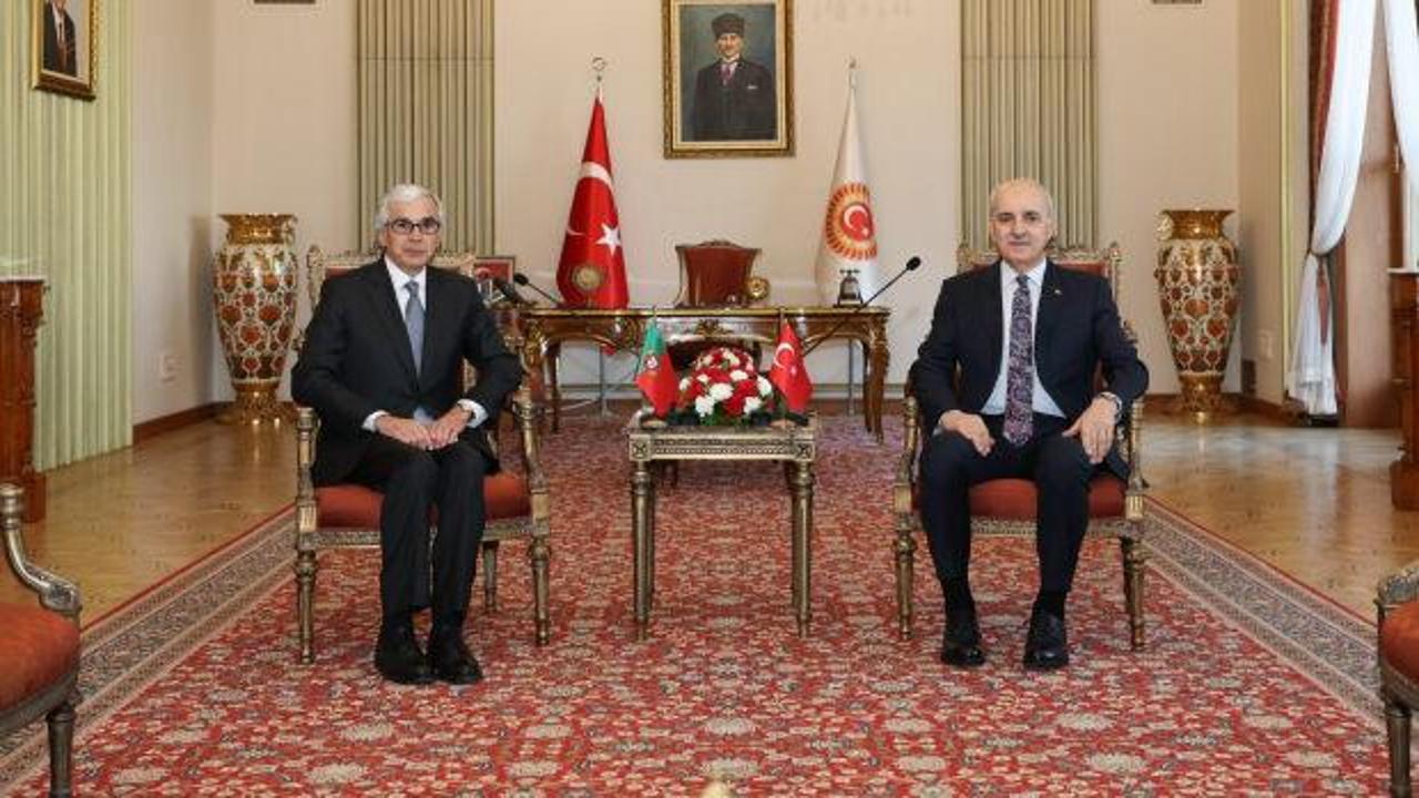 TBMM Başkanı Kurtulmuş, Portekiz Cumhuriyet Meclisi Başkanı Branco ile görüştü