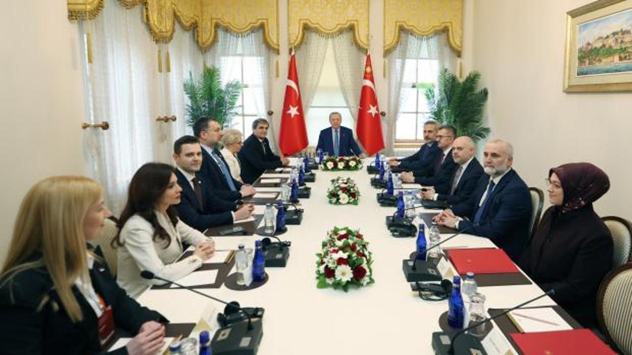 Cumhurbaşkanı Erdoğan İstanbul'da kabul etti: 5 ül…