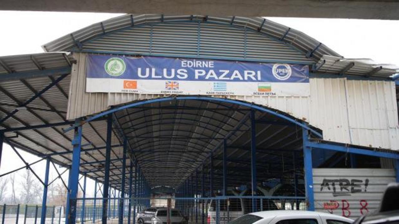 Edirne’de "Sosyete Pazarı"nın kapatılmasına esnaftan tepki