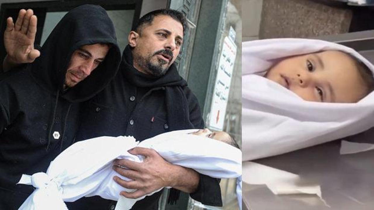 Gazze'de bir bebek hipotermiye yenik düştü