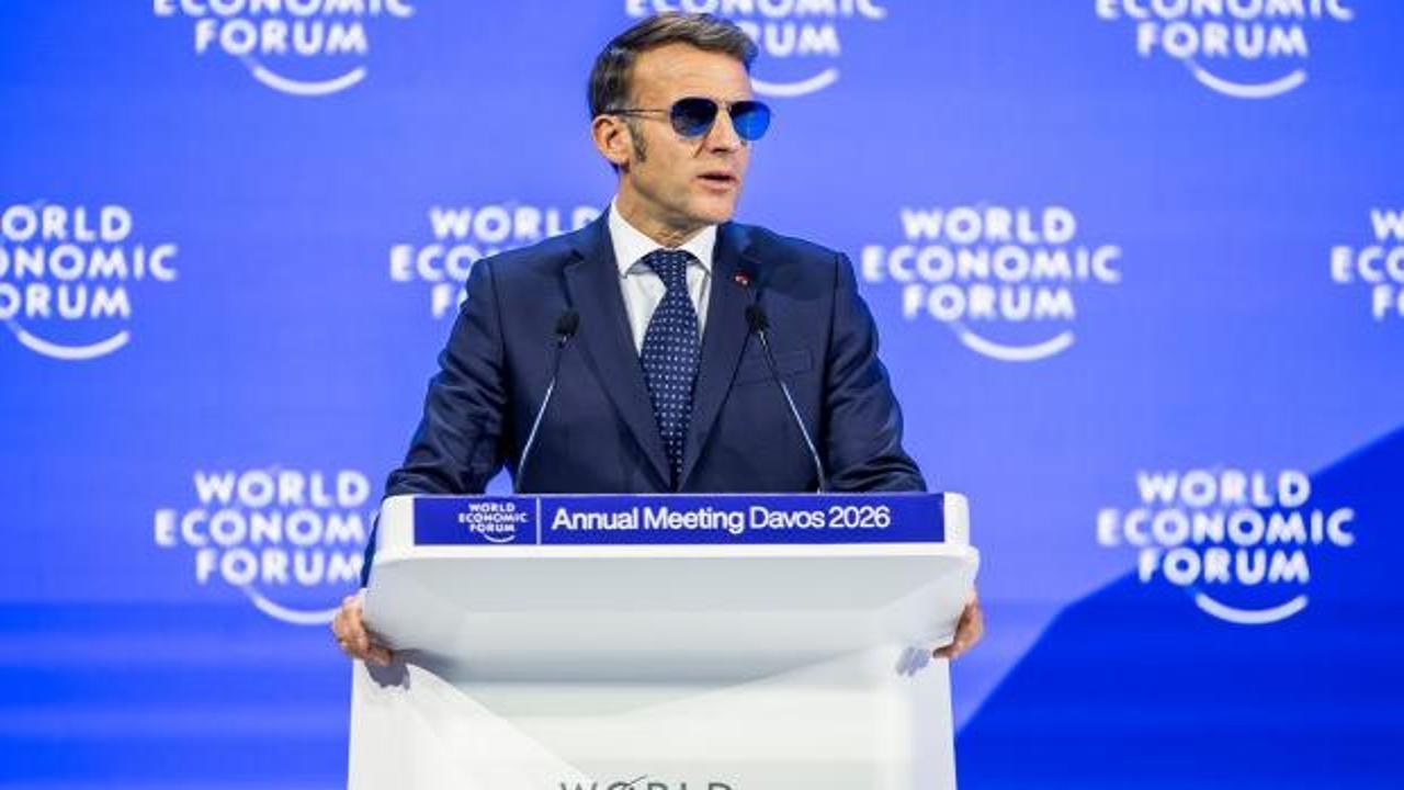 Macron sahnede! Davos'ta ABD'ye karşı 'ticaret bazukası' çağrısı