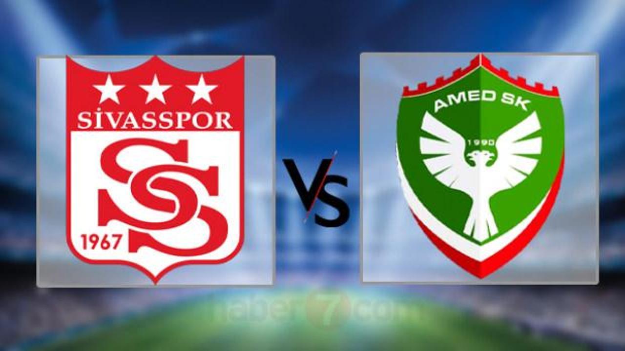 Sivasspor – Amedspor Canlı şifresiz izle: Sivasspor - Amedspor ilk 11'ler