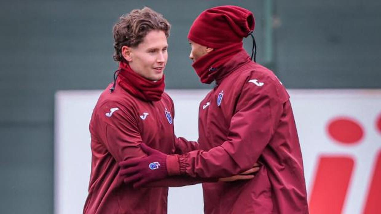 Trabzonspor'un yeni transferi ilk antrenmanına çıktı