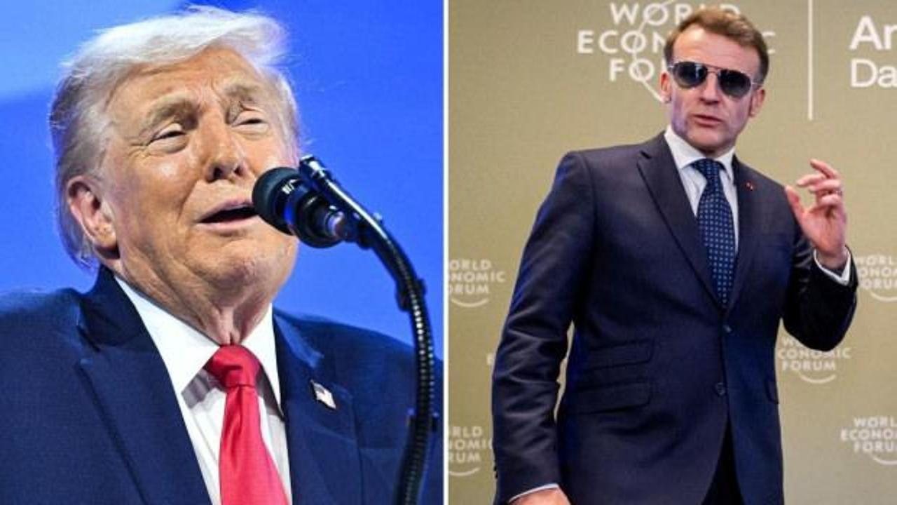 Macron, Trump'ın diline düştü: Davos'ta gözlükleri alay konusu oldu!