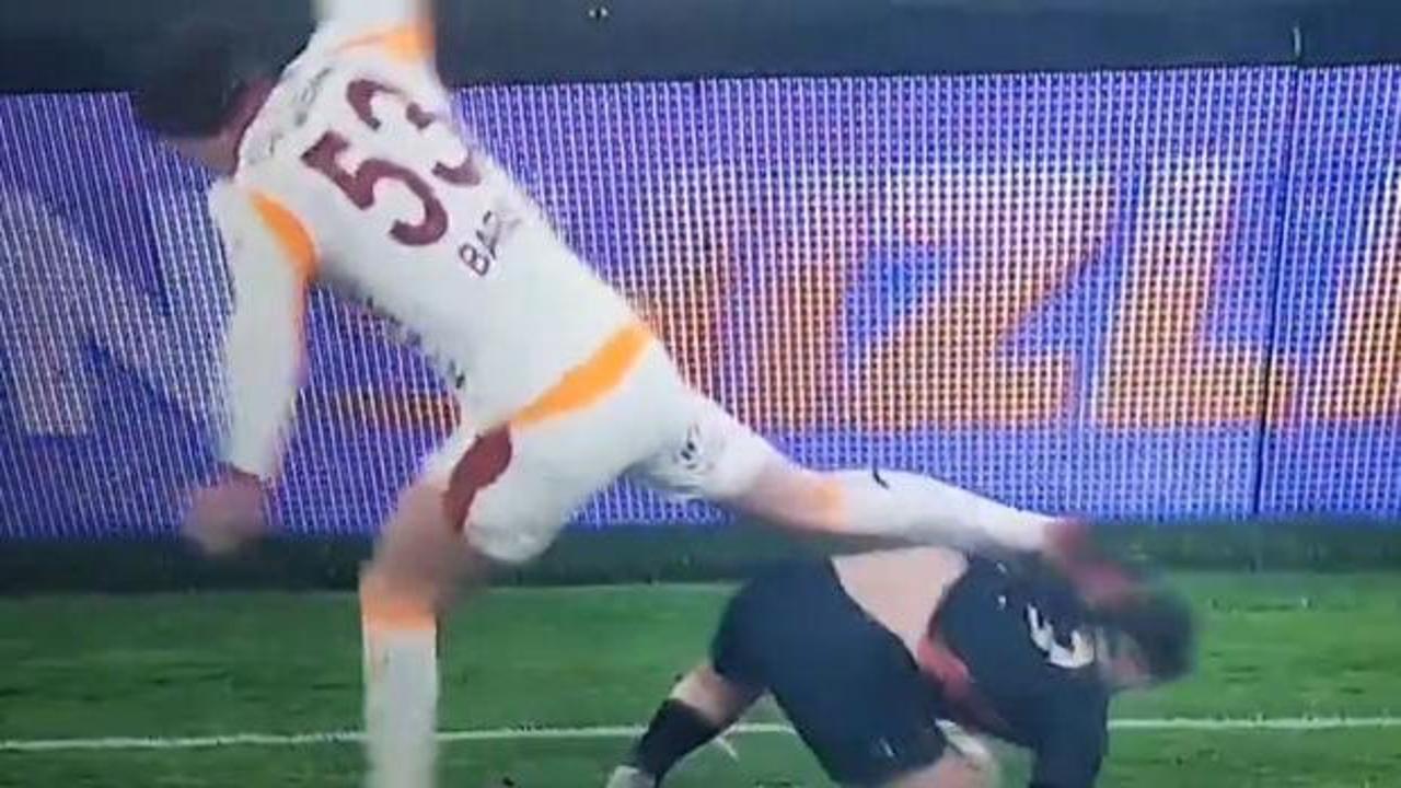 Barış Alper'in faulü sonrası kırmızı kart itirazı!