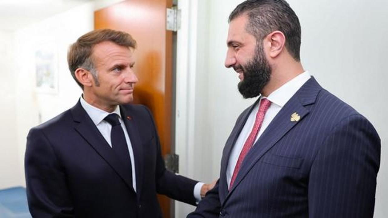 Şara'yla Macron arasında Suriye görüşmesi