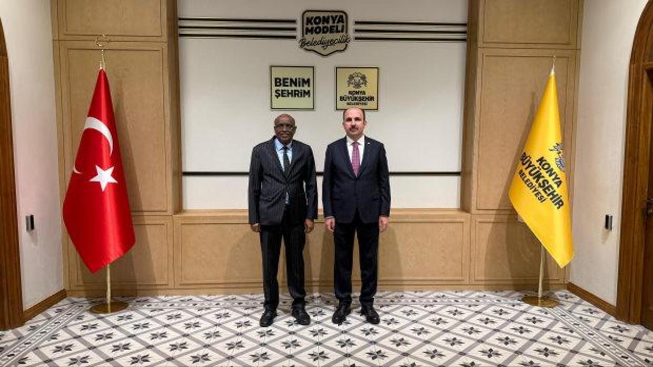 Cibuti Cumhuriyeti Ankara B&uuml;y&uuml;kel&ccedil;isi Abdillahi, Başkan Altay'ı ziyaret etti