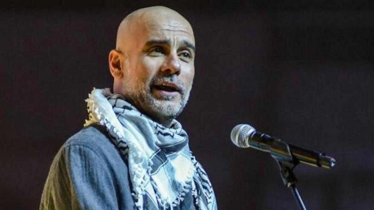 Gurdiola önce 'Selamünaleyküm' dedi! Sonra Gazze için ses oldu: Yalvaran çocukları...