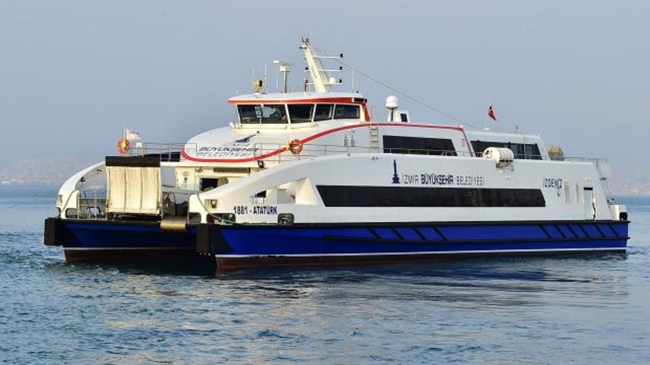 İzmir'de vapur seferleri iptal edildi