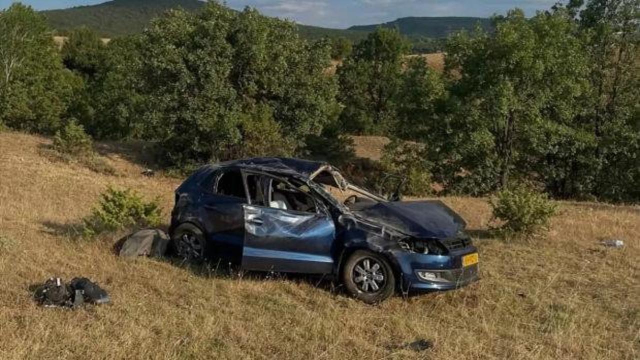 Kastamonu'da devrilen otomobilin s&uuml;r&uuml;c&uuml;s&uuml;nden acı haber