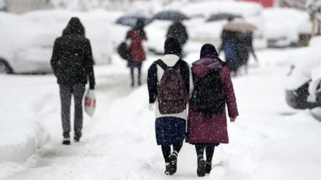 2 ilde eğitime kar tatili! Okullar tatil edildi
