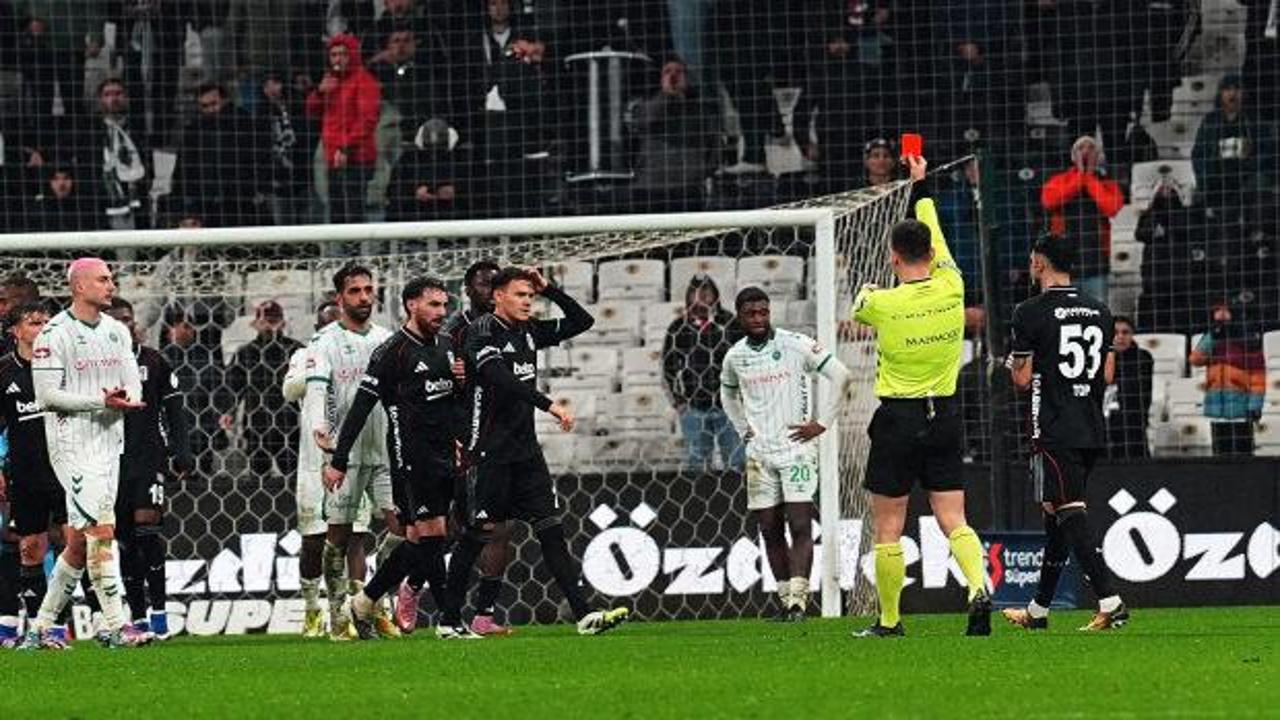 Beşiktaş'ın yıldızı 6 dakikada kırmızı kart görmüştü! TFF VAR kayıtlarını açıkladı