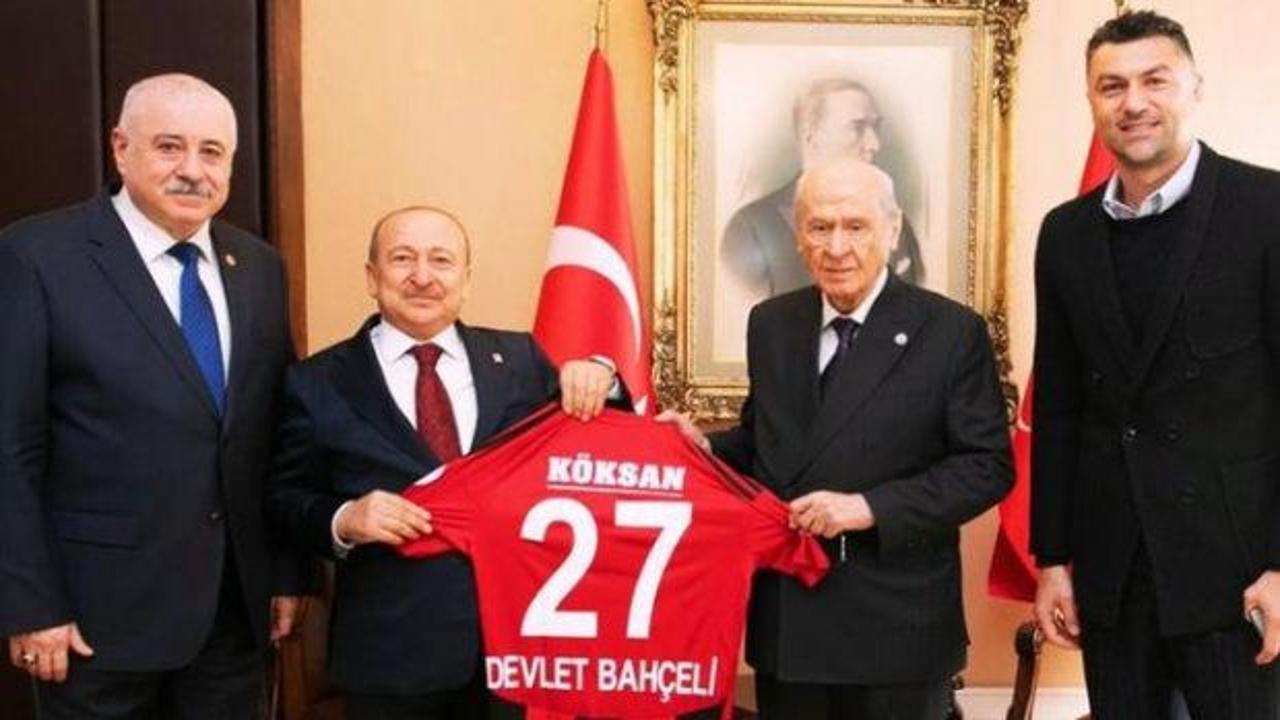 Burak Yılmaz'dan Devlet Bahçeli'ye ziyaret
