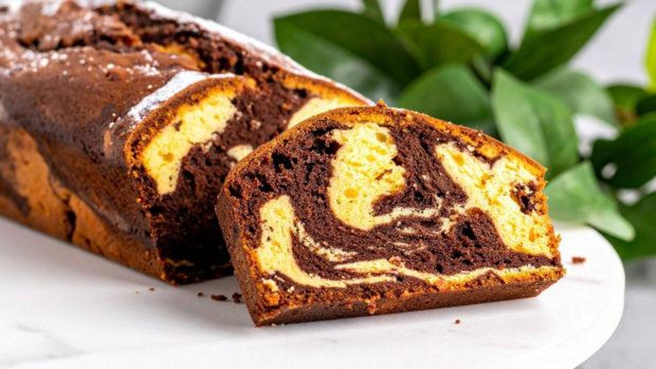 Çay saatlerinin klasiği: Kolay mermer kek tarifi