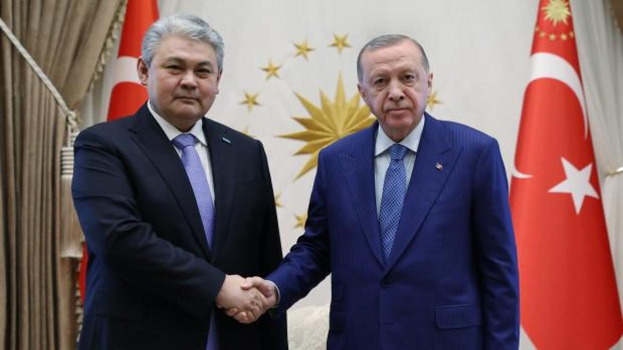 Cumhurbaşkanı Erdoğan, Kazakistan Dışişleri Bakanı Koşerbayev'i kabul etti