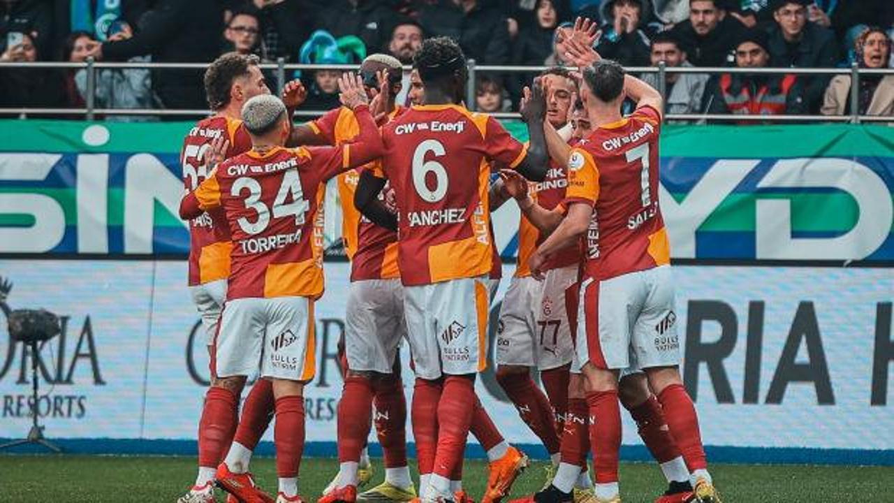 Galatasaray 3 puana 3 golle uzandı: Ç. Rizespor için tehlike çanları