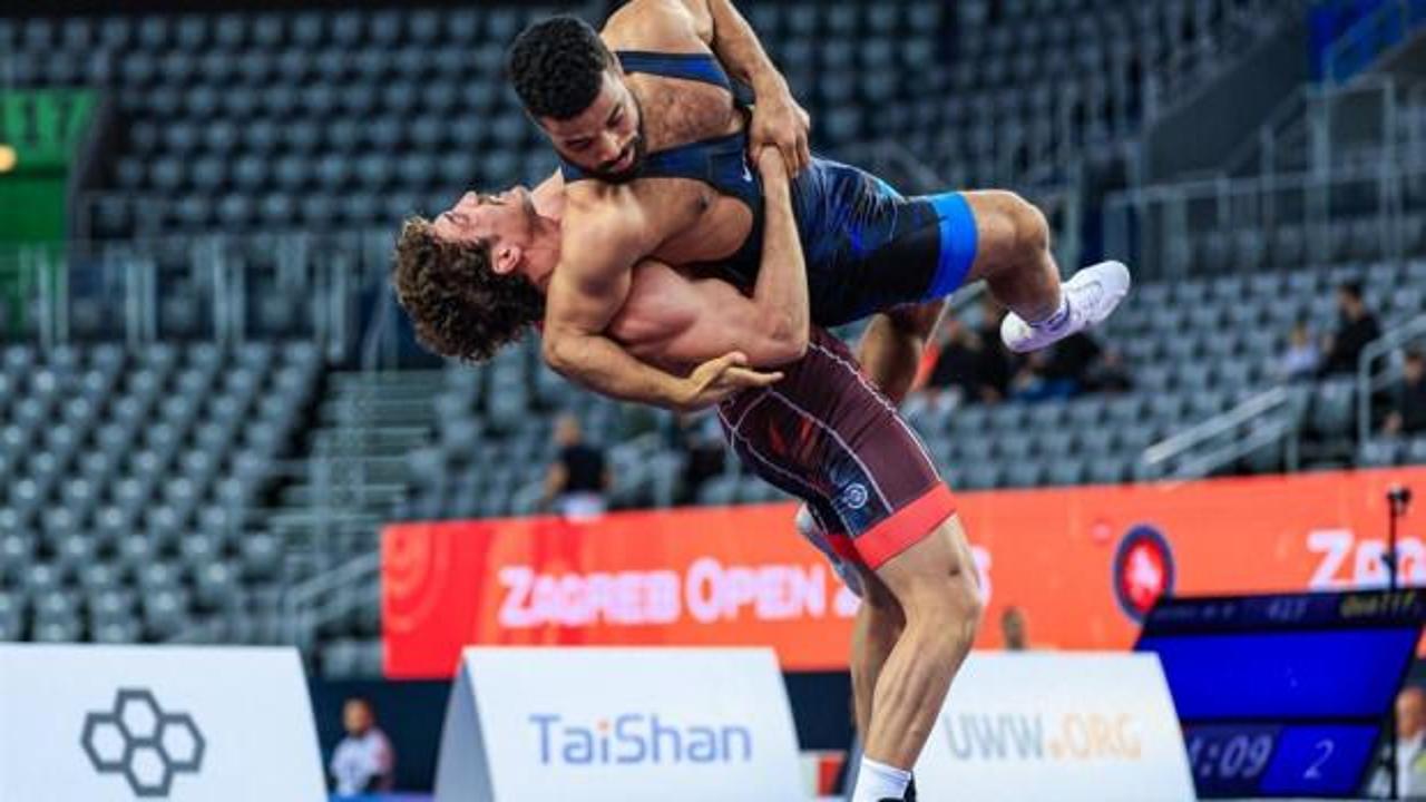 Milli güreşçiden Zagreb'te altın madalya!