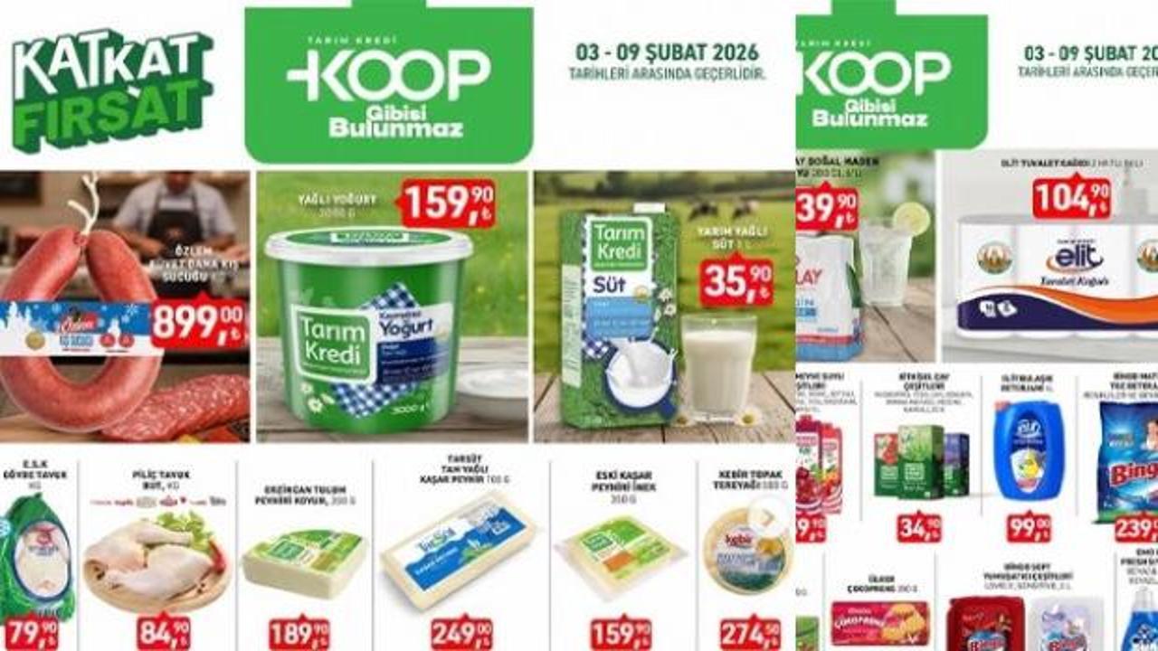 Tarım Kredi'de 1 alana 1 bedava kampanyası: Tarım kredi market indirim kataloğu 9 Şubat