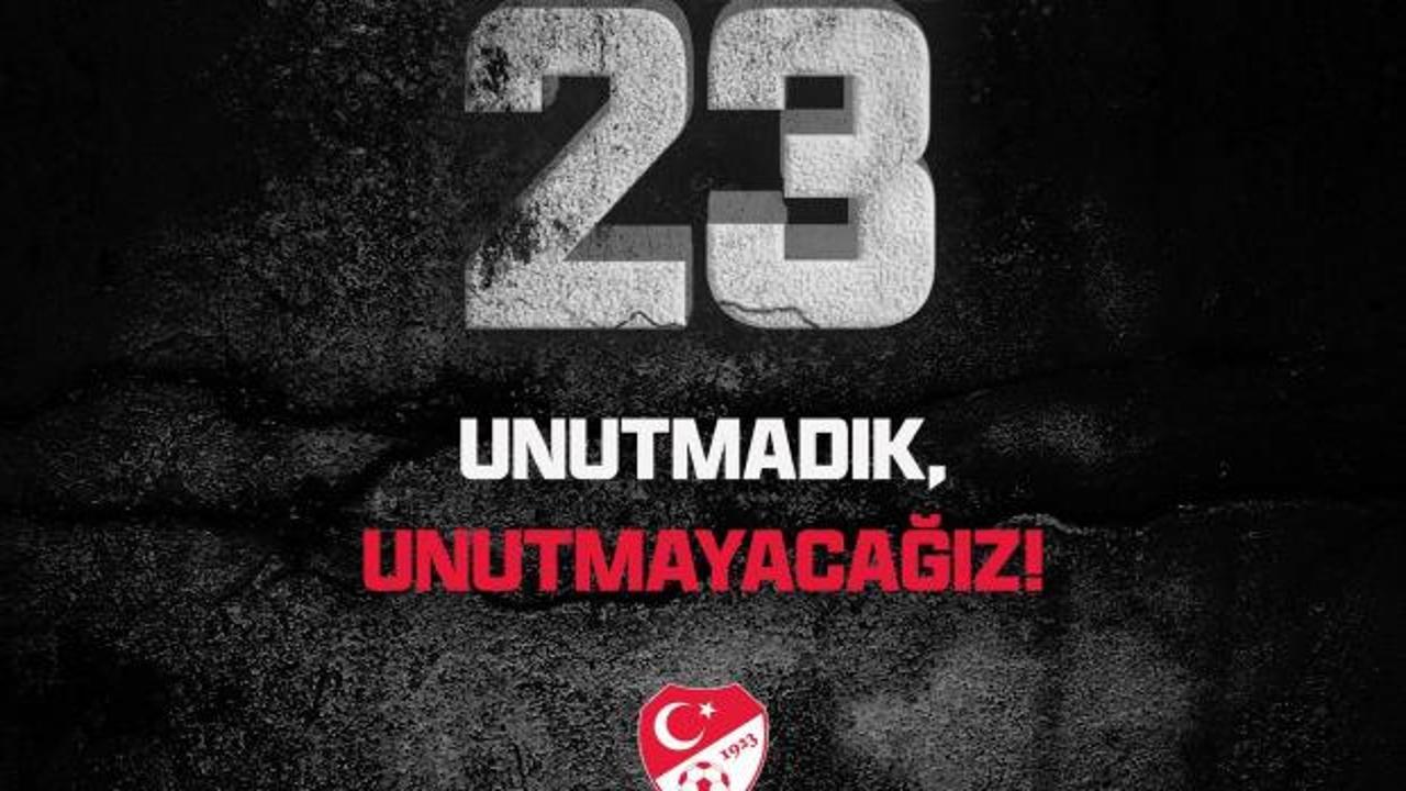 TFF ve spor kulüpleri, 6 Şubat depremlerinde hayatını kaybedenleri andı