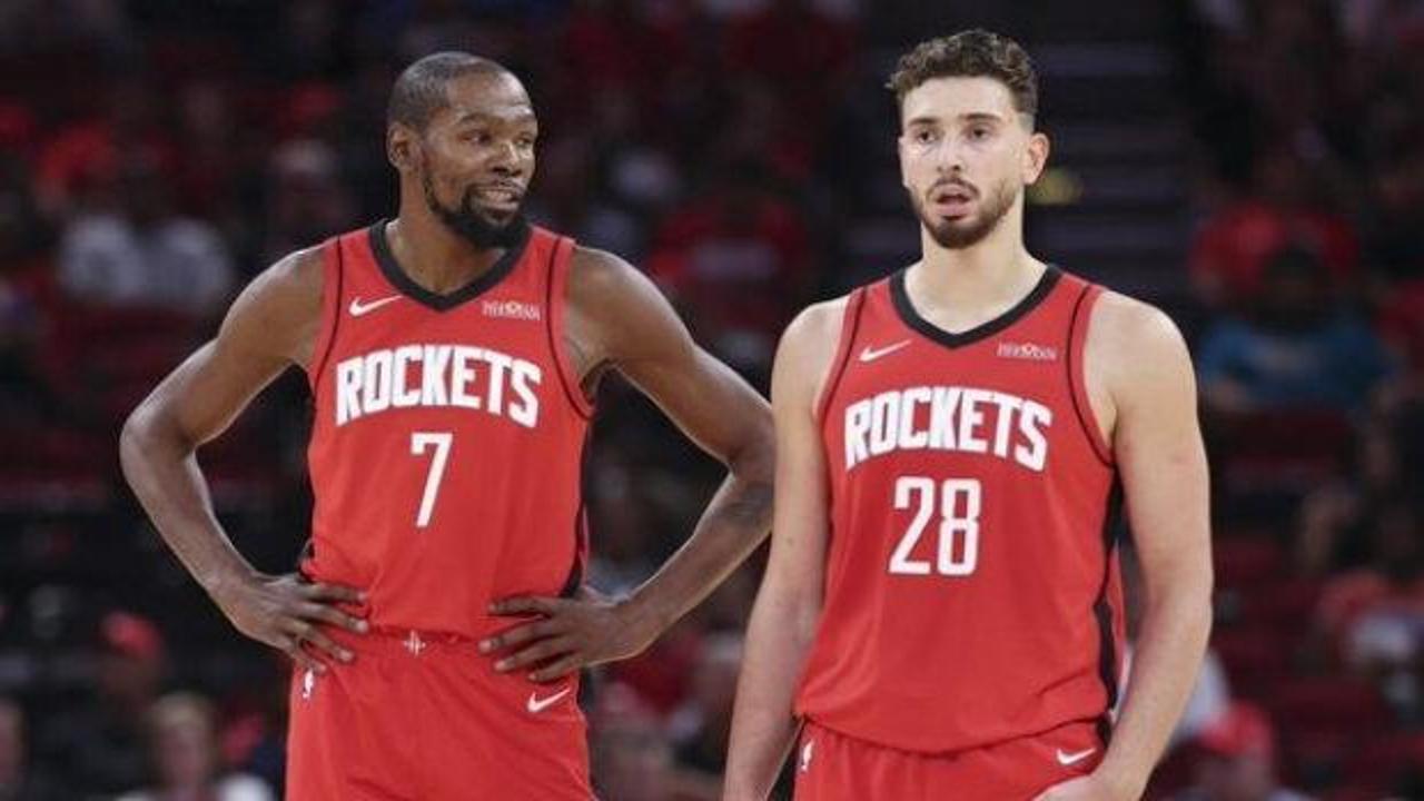 102 sayılık galibiyette Alperen Şengün-Kevin Durant işbirliği: Parkeyi dar ettiler