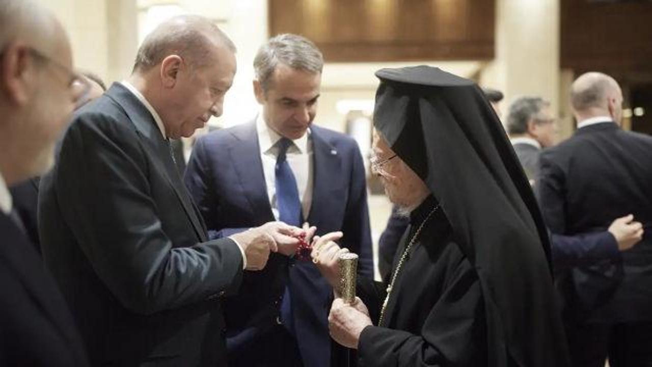 Erdoğan'ın hediye ettiği tespih Yunan basınında: 'Görüşmenin perde arkası'