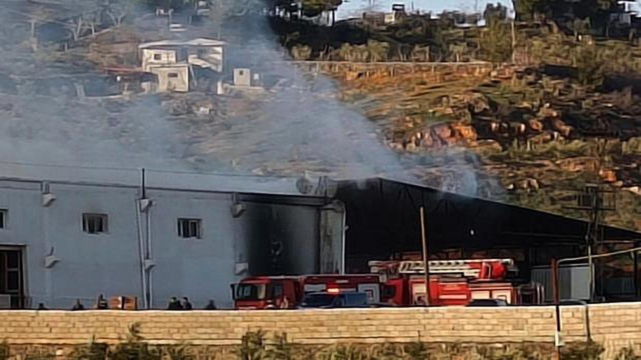 Gaziantep'te biber fabrikasında yangın